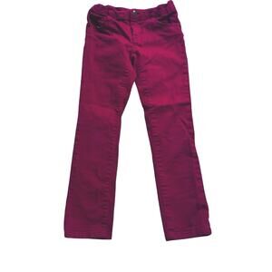 Crazy 8 Girls Size 7 Red Skinny Jeans Adjustable Waist